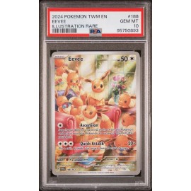 Pokemon Eevee Illustration Rare 188167 PSA 10 GEM ..