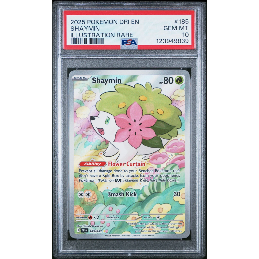 2025 Pokemon Destined Rivals Shaymin 185 PSA 10 Gem Mint 185 IR