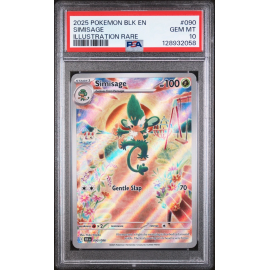 2025 Pokemon SV: BLK EN-Black Bolt #090/086 Simisage PSA 10