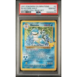 PSA 10 Blastoise Holo 2/102 Celebrations Classic Collection Pokemon 2021