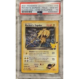 Rocket's Zapdos 15/132 Celebrations: Classic Collection Holo