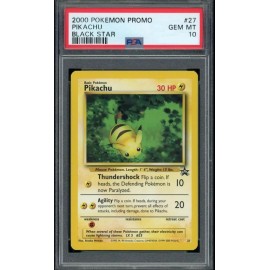 PSA 10 Gem Mint 2000 Pokemon Pikachu Black Star Promo #27